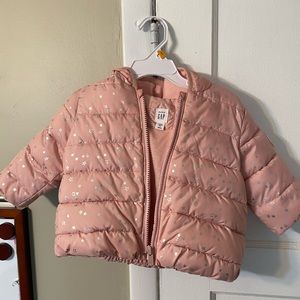 Gap Puffer jacket - Pink 12-18 months